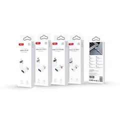 OTG-адаптер XO NB256B USB-A female to Type-c (з шипами) Білий - мініатюра 2