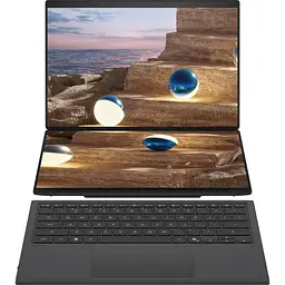 Ноутбук ASUS Zenbook DUO UX8407AA-SN216X (28 3K OLED 144 Hz, Intel Core 9 386H, 32 GB, 2 TB, Intel HD, W11P) Moher Gray (90NB16V1-M00A40)