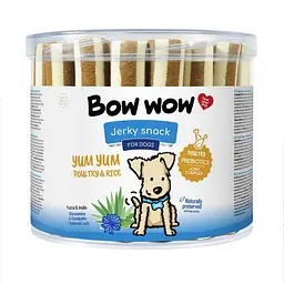 Ласощі для собак Bow wow палички з рисом та птицею (35 шт/уп)