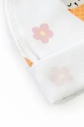 Шапочка з інтерлоку для новонароджених Cat Ice Cream із зовнішнім швом - мініатюра 2