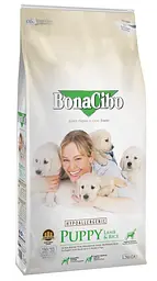 Сухий корм для цуценят BonaCibo Puppy Lamb&Rice з м'ясом ягняти та рисом 15 кг (BC405727)