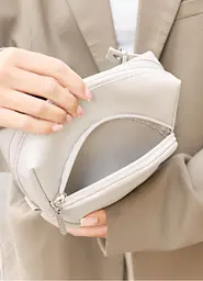 Жіноча кросбоді сумка бананка Sambag Sofi сіра 20 × 18 × 5 см (88193030) - мініатюра 7