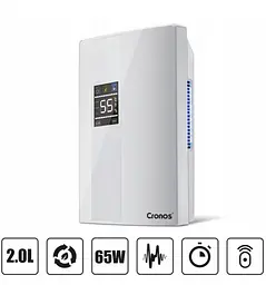 Осушувач повітря Cronos DH2000D 2L White з пультом - мініатюра 2