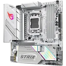 Материнська плата Asus Rog Strix B850-G Gaming WIFI sAM5 B850 4xDDR5 M.2 HDMI DP WiFi BT mATX білий - мініатюра 5