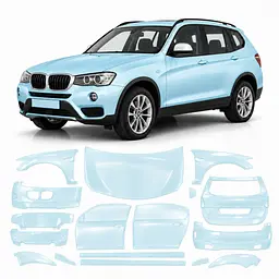 Антигравійна захисна бронеплівка за лекалами для BMW X3 F25 2010-2017 - повний кузов
