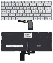 Клавіатура для ноутбука Xiaomi Mi Air (13.3) Silver з підсвічуванням (Light), (No Frame)