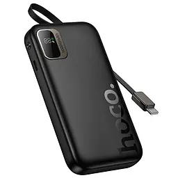 Зовнішній акумулятор HOCO Q51 Key PD20W power bank with telescopic cable(10000mAh) Black (6942007671514) - мініатюра 3