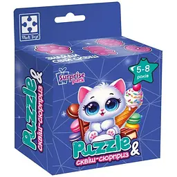 Гра розвиваюча пазли із сюрпризом Біле кошенятко VT8030-03 Vladi Toys VT8030-03 Різнокольоровий shop (4820234767199)