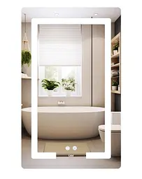Дзеркало Lidz Kubis (KU2) 500х800 мм з LED-підсвічуванням Touch LD78LF936508048448 - мініатюра 1
