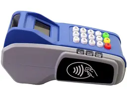 Іграшковий касовий апарат для дітей POS-термінал для карток, друк чека, музика, світло, супермаркет - мініатюра 5