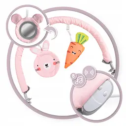 Крісло-шезлонг MoMi Glossy Bunny (BULE00004) - мініатюра 4