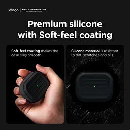 Чохол Elago Armor Case Black for AirPods Pro 2nd Gen чорний (EAPP2C-ARMOR-BK) - мініатюра 4
