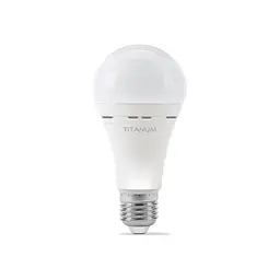Лампочка TITANUM LED акумуляторна A68 10W E27 4000K 220V (TL-EMA68-10274) - мініатюра 2