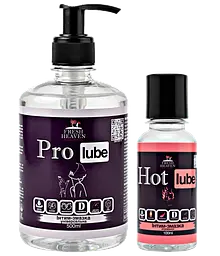 Iнтим-змазка Fresh Heaven універсальна Pro Lube 500ml та зігріваюча Hot Lube 100ml