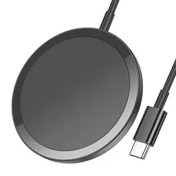Бездротовий ЗП HOCO CW52 Enjoy magnetic wireless fast charging чорний - мініатюра 5