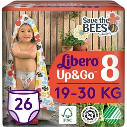 Підгузки трусики Libero Up&Go 8 (19-30 кг), 26 шт. (80067)