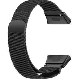 Ремінець DK для Xiaomi Redmi Watch 3 Metal Milanese Loop Magnetic (black) - мініатюра 2