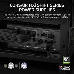 Блок живлення Corsair HX1200i 1200W 80+ Platinum (CP-9020267-EU) - мініатюра 7