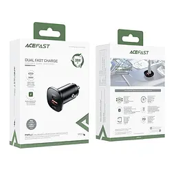 Автомобільний зарядний пристрій ACEFAST B1 mini 38W(USB-C+USB-A) dual-port metal car charger - мініатюра 3