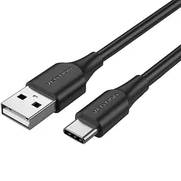 Кабель USB 2.0 AM-Type-CM, 3.0 м, 60W PVC чорний Vention