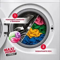 Капсули для прання Maxi Power універсальні Квітковий вітер 26 шт. - мініатюра 3