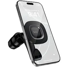 Автотримач Hoco H99 Crown magnetic на підголівник Black metal gray - мініатюра 6
