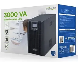 Джерело безперебійного живлення EnerGenie 3000 ВА / 2400 Вт / 9 А*ч (EG-UPS-PS3000-01) - мініатюра 4