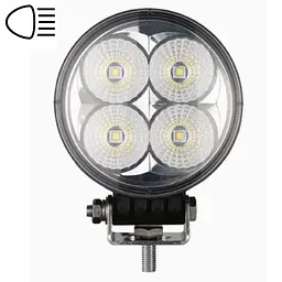 LED фара Brevia EPISTAR Sport Далеке світло 10-30V 12W (4x3W) 880Lm Алюмінієвий корпус IP68 (10601RSX1) - мініатюра 4