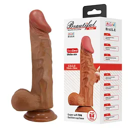 Фалоімітатор Beautiful Encounter Buraq 9.4" 24 см (коричневий) - мініатюра 7