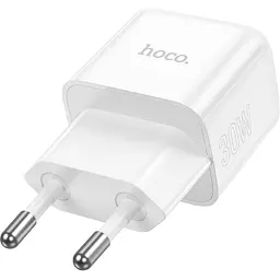 Мережевий зарядний пристрій Hoco N32 Glory 30W White (789914) [125141] - мініатюра 2