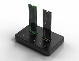 Док-станція клонувальник XON MemoryDock для M.2 NVMe PCIe + NGFF SATA USB 3.1 Type-C Чорний (XMD1C13NN2PB 6488) - мініатюра 4