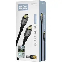 Кабель мультимедійний HDMI M to HDMI M 3.0m V2.1 8K black ColorWay (CW-CBHD089-BK) - мініатюра 6