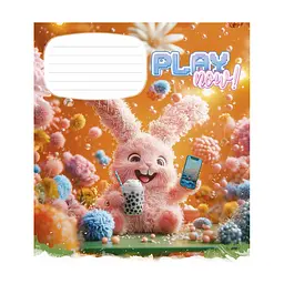 Зошит Школярик Play now 12 аркушів клітинка (012-3556K), в асортименті