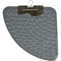 Килимок для душу трикутний Eco Fabric Сфери 72х51 см сірий (7251-001) - мініатюра 3