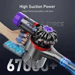 Акумулятор 8000 мАг для Dyson V8 Absolute Animal Fluffy, змінна батарея для пилососа - мініатюра 6
