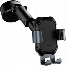 Автомобільний тримач холдер Baseus Tank Gravity Car Mount Holder with Suction Base SUYL-TK01 Black - мініатюра 2