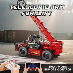 Конструктор Reobrix Mechanical Телескопічний вилковий навантажувач з пультом (22020) [161067] - мініатюра 8