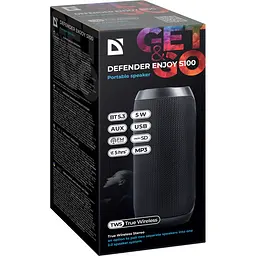 Акустична система 1.0 Defender S100 5Вт, BT/FM/USB/TF/AUX/TWS - мініатюра 5