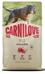 Сухий корм Carnilove True Fresh Duck Small Breed для cобак малих порід качка 4 кг