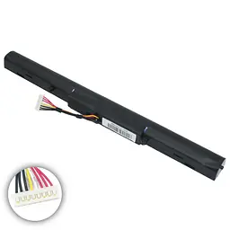 Акумулятор для ноутбука Asus A41-X550E (X450JF, X550DP, X751MD, X751MA, X750JA, X751LA) 15V 2950 mAh Black (0B110-00220100) - мініатюра 2