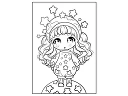 Розфарбовка 1ВЕРЕСНЯ А4 Anime baby girls, 12 стор. (743065) - мініатюра 3
