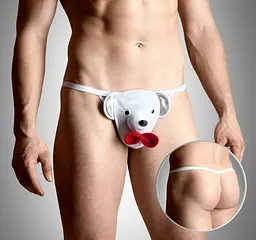 Трусики з ведмедиком - Mens thongs 4492 Soft Line для веселих чоловіків SoftLine 5591449220 24269 - мініатюра 3