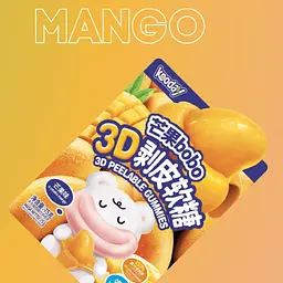 Жувальні цукерки Kooday 3D Peelable Gummies Mango 75г - мініатюра 2