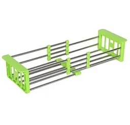 Кухонна полиця Kitchen Drain Shelf Rack багатофункціональна, складана від 33 см до 48 см