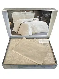 Постільна білизна Emeral Beige Сатин-Бамбук Maison D'or pbe0051922 - мініатюра 3