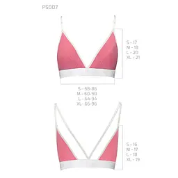 Спортивний топ з подвійними бретелями Passion PS007 TOP XL, pink - мініатюра 5
