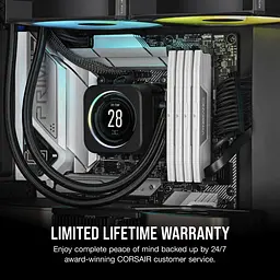 Модуль пам'яті Corsair DDR5 32GB (2x16) Vengeance 6000Mhz XMP/EXPO White (CMK32GX5M2E6000Z36W) - мініатюра 5