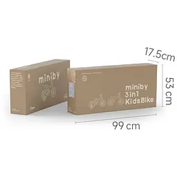 Велосипед-біговел Qplay Miniby 3в1 14" Grey-Green (CB01MiniBy14GreyGreen) - мініатюра 7
