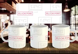 Чашка "Blackpink" 330 мл Блакитна