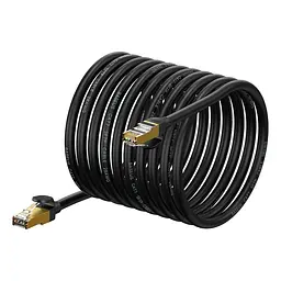Кабель Baseus High Speed Seven Types of RJ45 10Gigabit Network Cable 20m чорний (WKJS010901) - мініатюра 2